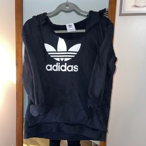 Men’s teafoil French terry hoodie w/ scoop neck cut into it good condition sz M